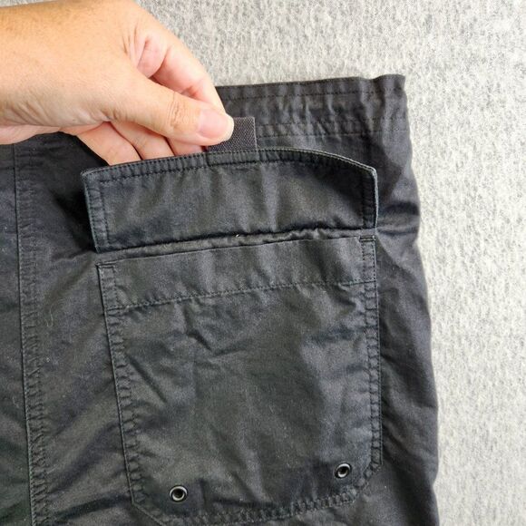 Lauren Ralph Lauren Pants Womens Small Black Drawstring Ankles Hidden Button Fly - Picture 9 of 16